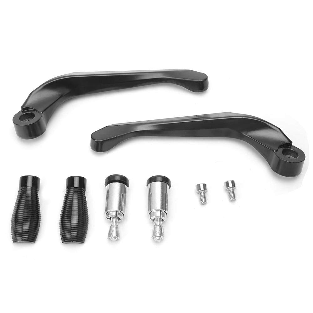 Protezione manubrio Suuonee, coppia di leve frizione freno moto Protezione nera per manubrio con apertura 0,9 pollici