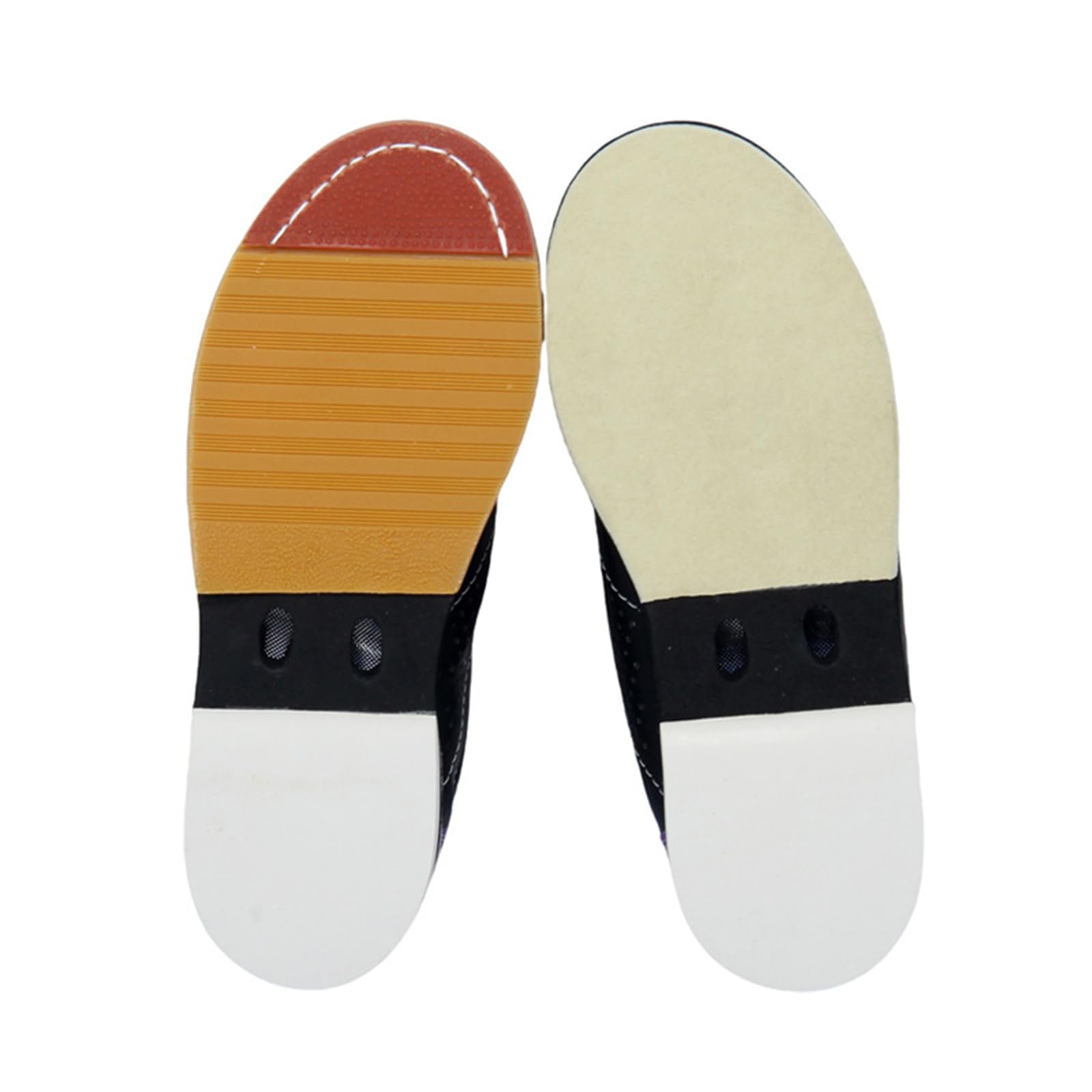 JiuQing Chaussures De Bowling pour Femmes en Cuir À Lacets pour Débutants Semelles Coulissantes pour Hommes