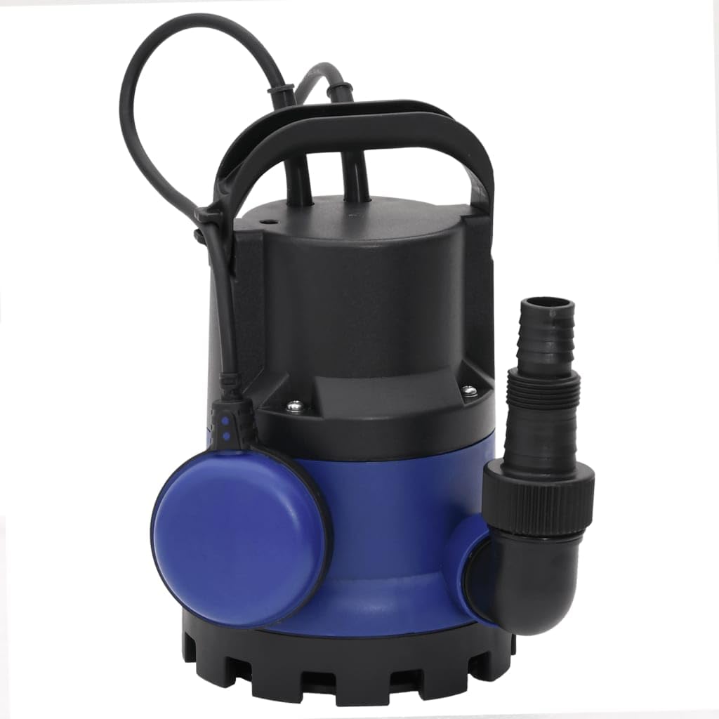 Bomba eléctrica sumergible de agua sucia de 400 W con interruptor de flotador, 8000 l/h, caudal de 5 m, carcasa de metal y plástico, bomba de drenaje automática para sótano, estanque, cisterna