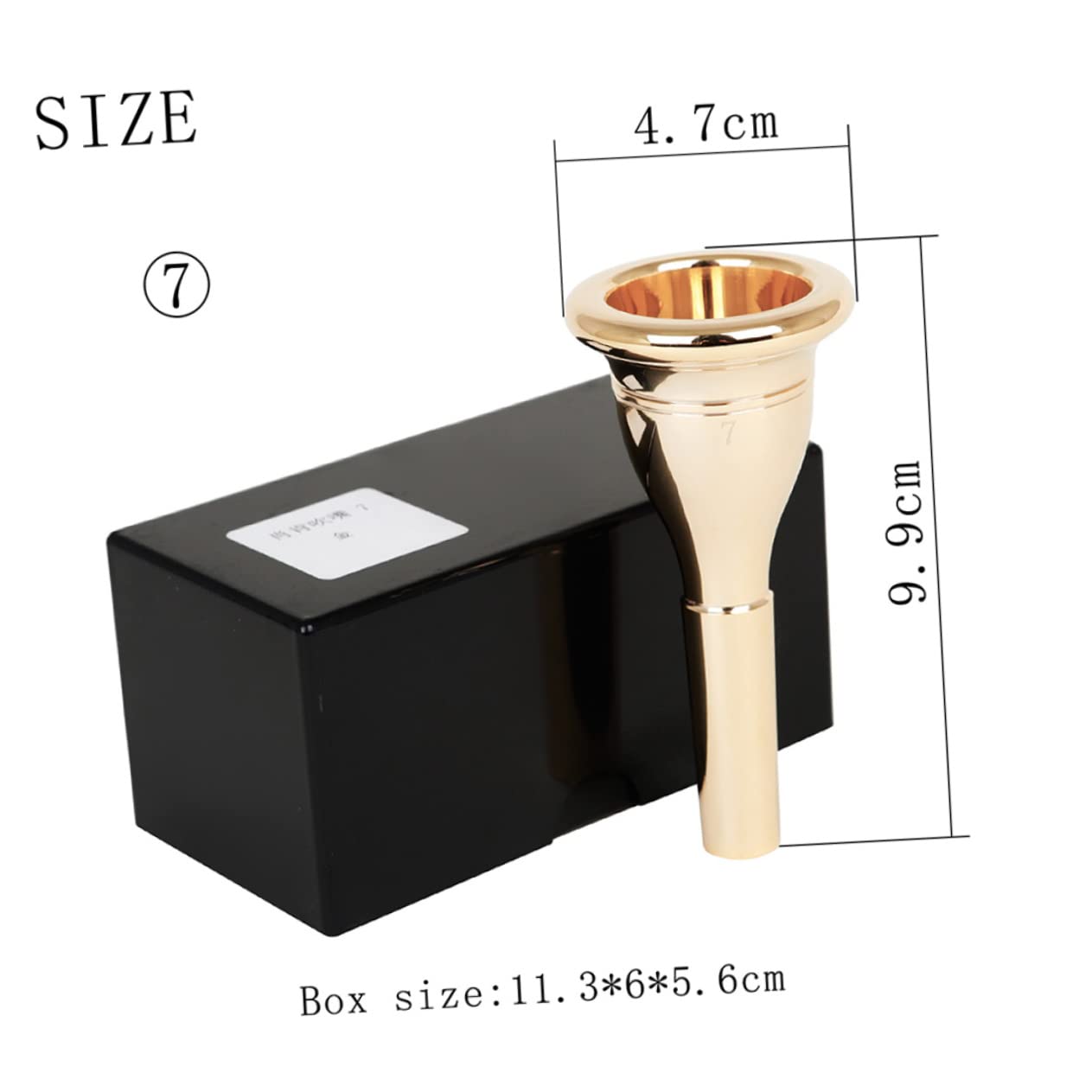 ULDIGI Mouthpiece Replacement Accessories Molding Strong Sound Penetration Brass Material Sturdy Construction