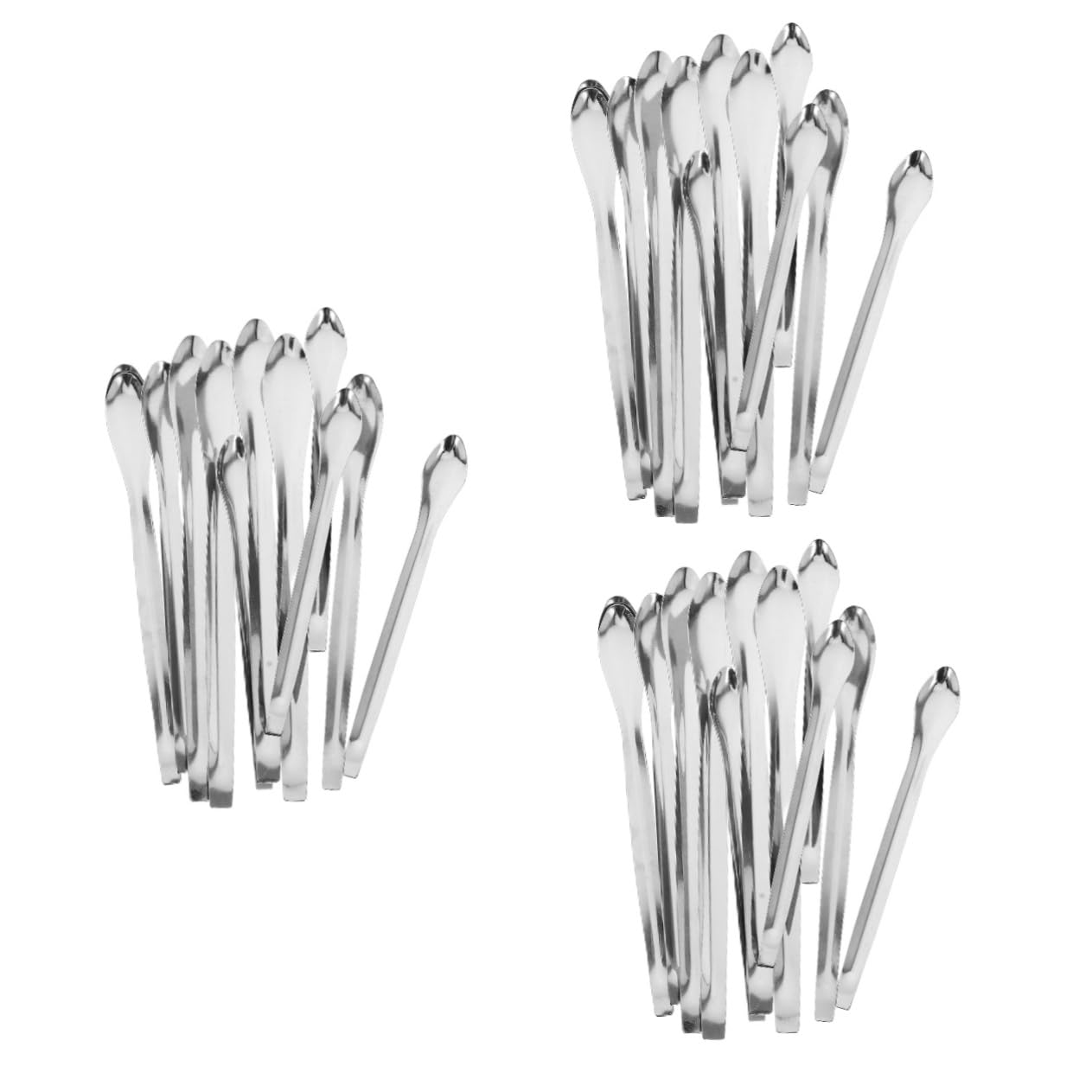 KICHOUSE 3sets Small Silverware Spoons Set Stainless Steel Measuring Spoon for Lab and Home 12pcs*3