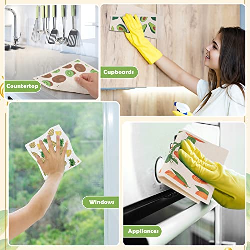 Paños de limpieza para el hogar Lucomb multiusos lavables de microfibra 8