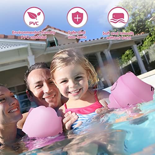 ASHINER Swimming Arm Floats for Kids - Dual Airbag Design, Durable Material Swimming Arm Bands for Children - Inflatable Roll Up Armbands, The Perfect Summer Essential for Fun and Safety in the Water - 3