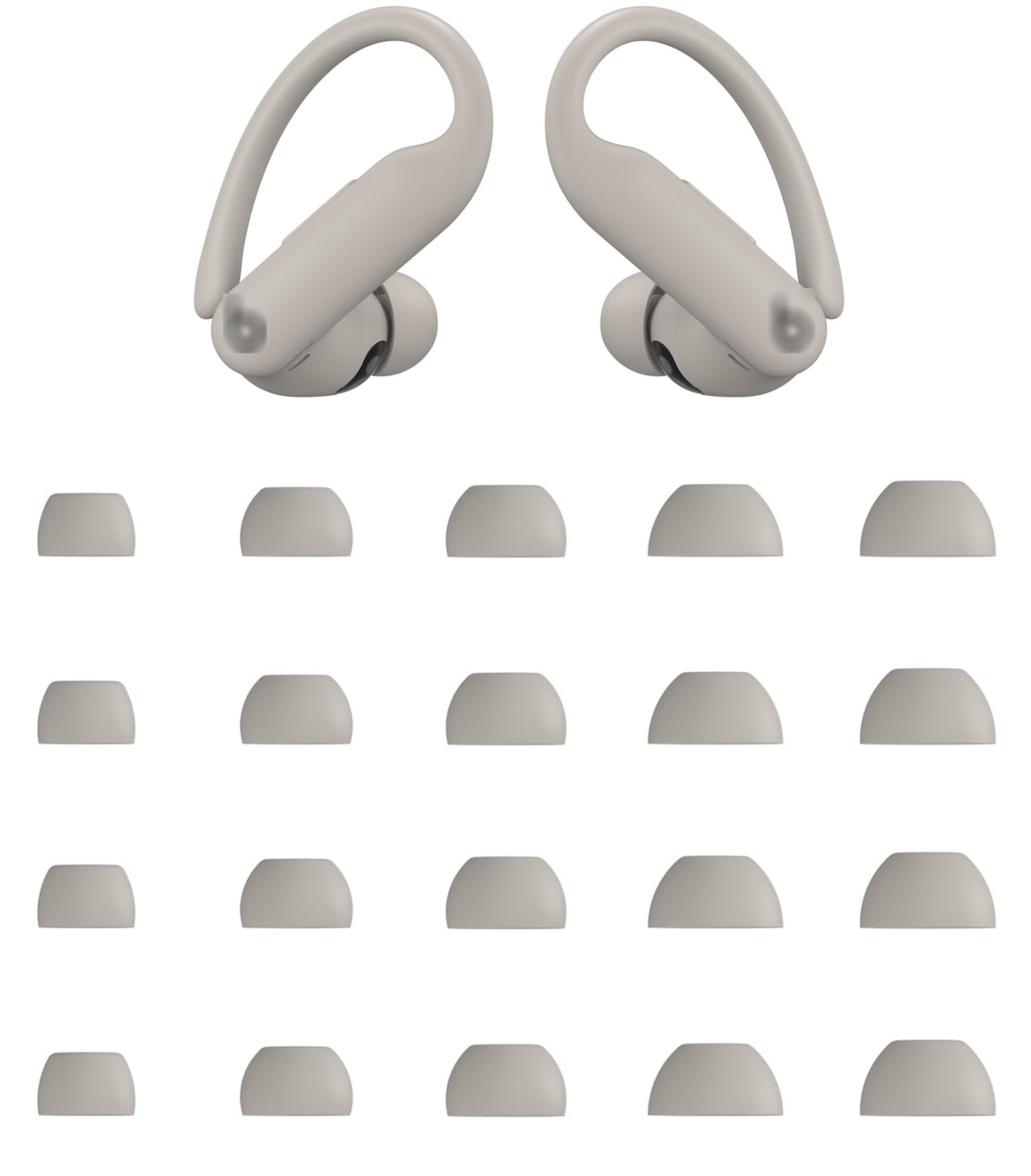 Eartips Compatible with Powerbeats Pro 2 Earbuds, 10 Pairs XS/S/M/L/XL Sizes Soft Silicone Ear Tips Replacement Earbuds Tips, Compatible with Powerbeats PB Pro 2 10 Pairs Quick Sand-image-13