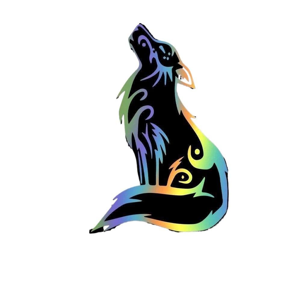 Fox Stickers for Cars Waterproof Vinyl(Reflective Lasers,21cmX31cm)