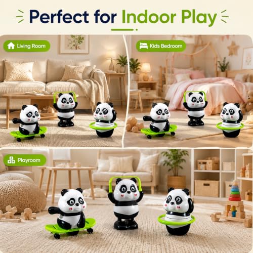 Image of SIGNAMIO Cute Panda Action Set Baby Toys, 3 Piece Set