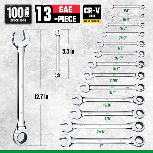 Clés à cliquet 72 dents pour débloquer les écrous SAE difficiles d'accès - 4
