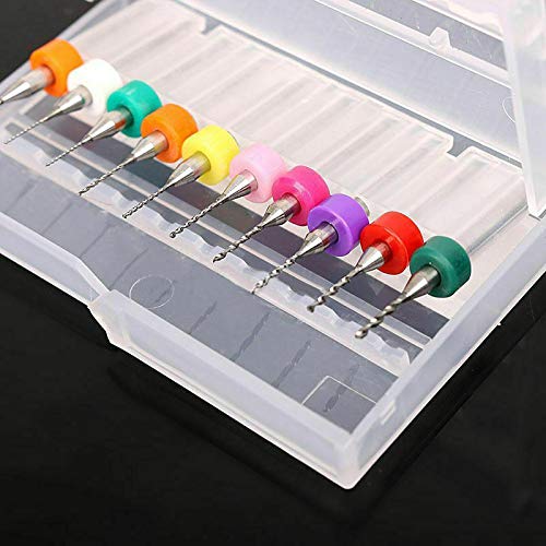 ELECTROPRIME Set Drill Bits Bundle 10pcs Micro Tool Carbide Metal Cutting Practical
