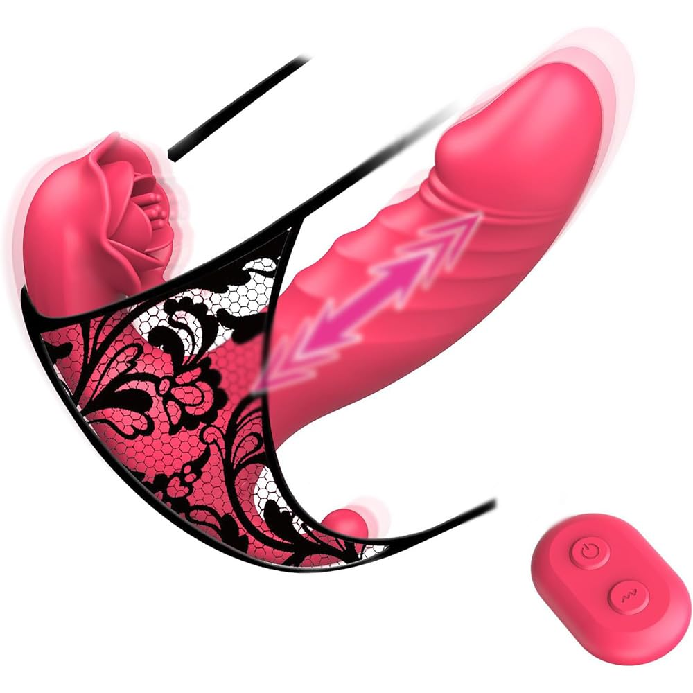 3 IN 1 Silikon Tragbarer Zunge Vibratoren für Sie G-Punkt Klitoris Paar Vibratoren mit 9x9 einstellbar Vibrationsmodi Analvibrator-Stimulator Dildo für frauen Brustwarzen Klitoris Sexspielzeug