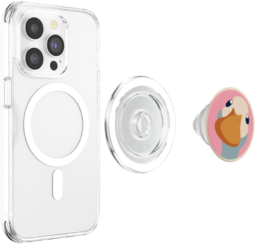 Cute Girly Goose Duck Face Funny Animal Cartoon Pattern PopSockets PopGrip for MagSafe