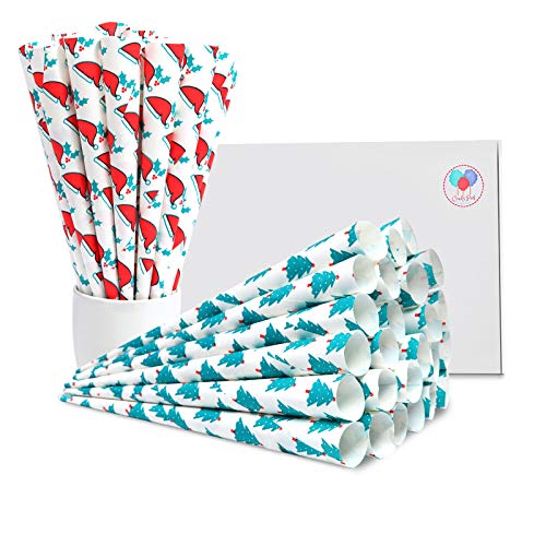 Candy Park Cotton Candy Cones – 50 Pack Christmas Decorations Paper Cones