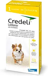 Antipulgas e carrapatos para cães de 1,3kg a 2,5kg 56,25mg Credeli™ - 1 comprimido Elanco