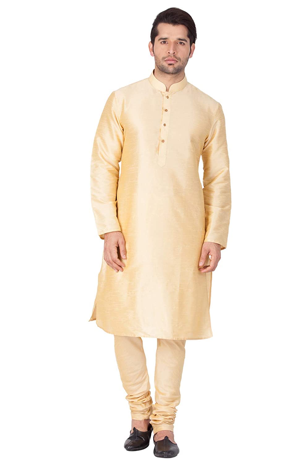 royal kurta Men's Cotton Silk Blend Kurta And Pyjama Set-picture-30