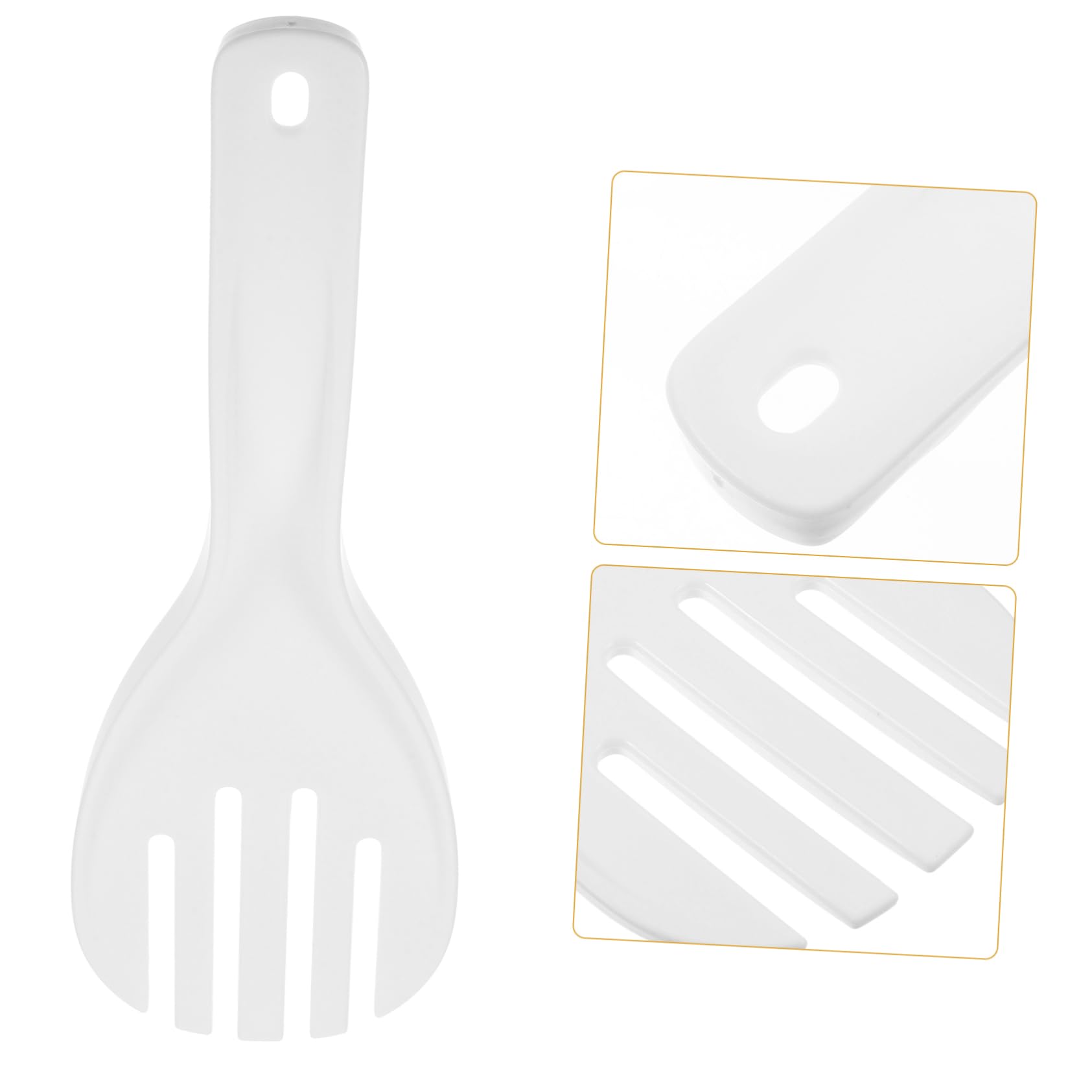 Cabilock 2Pcs Thickened Plastic Rice Spoon Lightweight Kitchen Utensils for Home Restaurant Hotel Household Tableware for Serving Rice