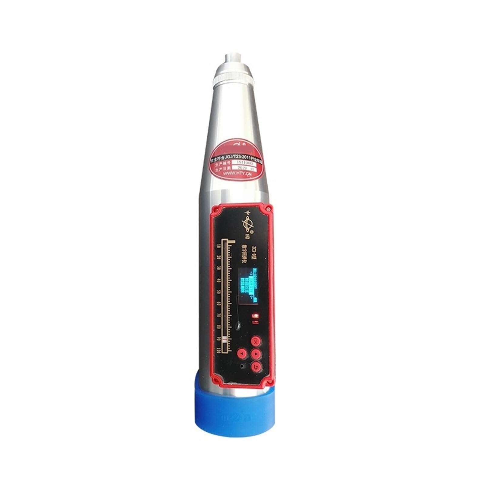 Merhovo One Color Testing Hammer, Concrete Rebound Tester Mortar Meter Test Hammer Zc3-D Compression Strength Detector Meter Gaug