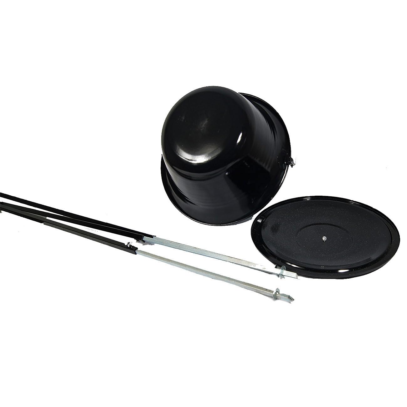 Set Gulaschkessel 22 L mit Deckel Emaille und Dreibein Teleskop 90-145 cm