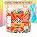 Carnival Lollipops Rainbow Twist, Swirls, and Round Lolly-pops Unicorn Party Favors - Individually Wrapped Rainbow Candy Suckers & Lollipops Great for Birthday Parties, Pinata, 50 Count