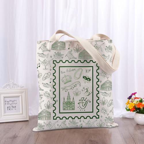 New Orleans Vacation Gift Louisiana Crocodile New Orleans Souvenirs Travel Bachelorette Party Gift Tote Bag3