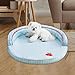 Bothyi Cat Sleeping Bed Cooling Mat Crate Bed Washable Cover Pad Soft Nest Pet Kennel for All Sized of Cats Four Season Puppy Kitten, 60cmx60cm