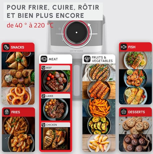 Moulinex Easy Fry Silence air fryer 1 5 kg Technologie Silence Système Easy Clean & Store Interface pas à pas intelligente EZ5728F0 - vue 6