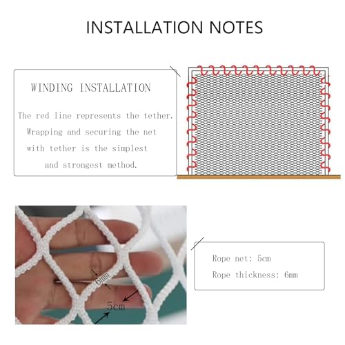 Filet de sécurité résistant aux chocs pour escalier et balcon - 7