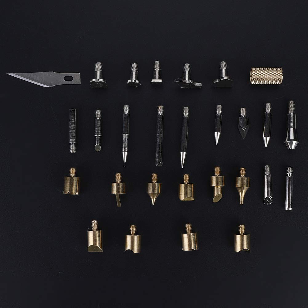 22 Pezzi Punte Per Utensili Per La Combustione Del Legno Set - Foto 3