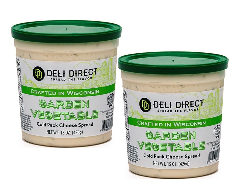 Wisconsin - Queso para untar, para galletas, pretzels, sándwiches o verduras, queso untable, ideal para embutidos, paquete de 2, 15 onzas cada uno,