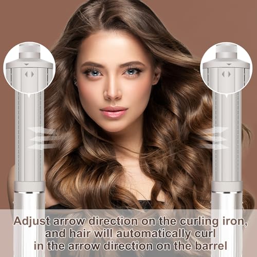Image of 40mm /1.6 inch Hair Long Barrel Attachment Compatible with Shark FlexStyle HD400 Series, Adjustable Bidirectional Auto-Wrap Curling, for Bouncy Curls or Waves