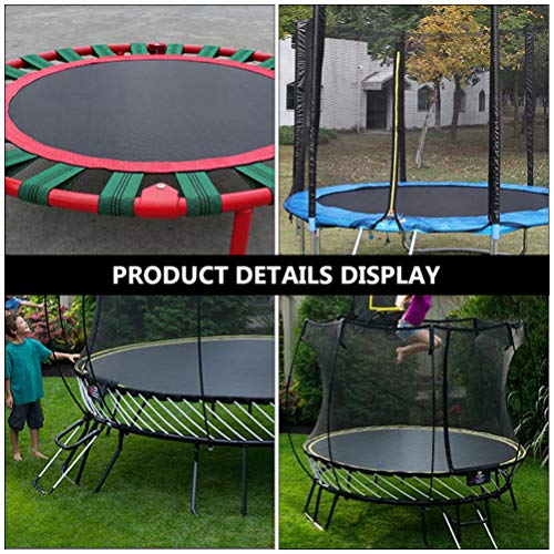 Tapete de pular para cama elástica de 70 cm da Besportble, preto, 30 anéis, tapete para saltar tramp
