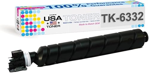 MADE IN USA TONER Repuesto compatible para uso en Kyocera Ecosys P4060dn, TK6332K TK-6332K, 1T02RS0US0 (negro, 1 cartucho)