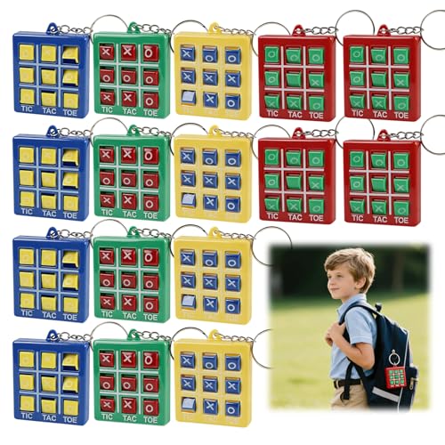 sofun 16 PCS Mini Tic Tac Toe Porte-Clés – Souvenir D’Anniversaire Enfant 8-10 Ans, Anhänger...