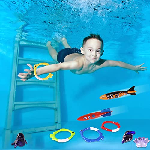 image for Woplagyreat Summer Pool Diving Swimming Toys for Kids, Fun Swim Games 