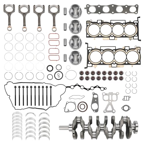 Image of Engine Rebuild Kit with Crankshaft Connecting Rod Piston Gasket Set Compatible with Hyundai Sonata Tucson Santa Fe, Kia 0ptima Sorento Sportage 2.4L 2011-2020 Replace 23111-2G230 23111-2G200