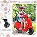 HOMCOM Moto Eléctrica Infantil Coche Triciclo Vespa Scooter Eléctrico a Batería con...