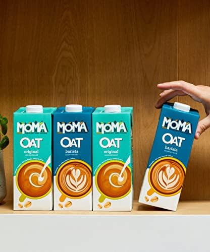 MOMA Original Oat Drink | 6 x 1L | 100% Plant Based Vegan | Made with the whole of the oat for added fibre & a delicious flavour | No Added Sugar