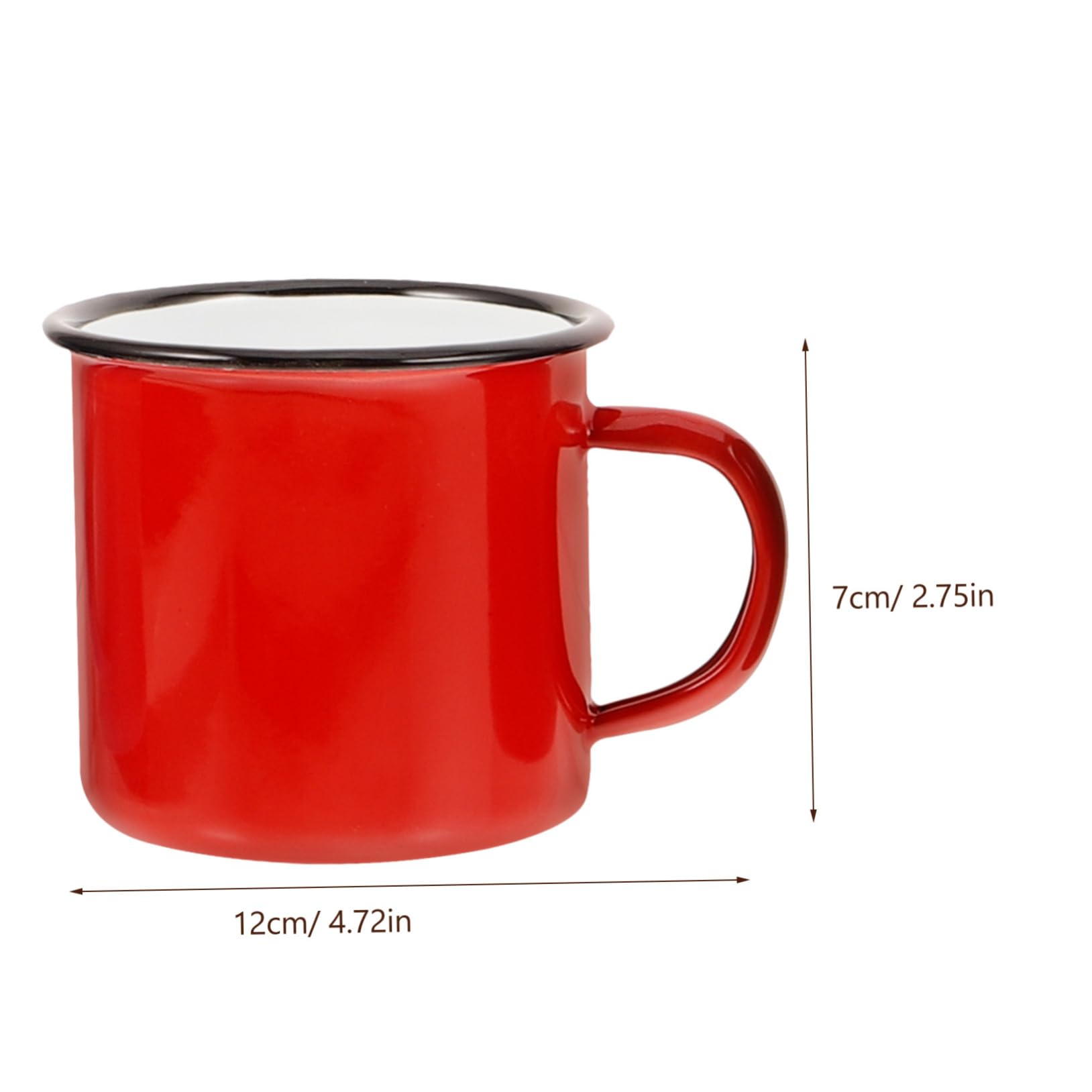 4stücke Retro Emaille Kaffeebecher Emaille-becher Mit Henkel Zum Trinken Von Tee Kaffee Milch Wasser Saft Für Zuhause Camping Büro Restaurant