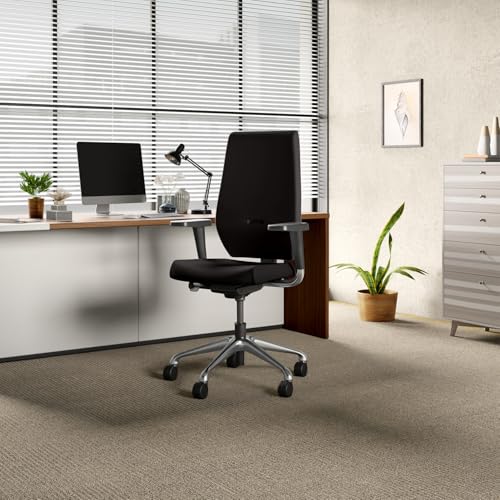 Image of Interio by Godrej Chair, Marvel High Back Leatherette Ergonomic Office Chair (Black Ink), 1 Year Warranty, Adjustable Armrest
