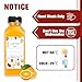 ztarraum 12pcs 12oz Plastic Juice Bottles, Reusable Juice Containers with Black Tamper Proof Lids, Brush, Funnel and Labels, Clear Juice Containers for Juicing, Smoothie and Homemade Beverages