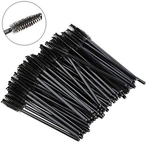 Leegoal(TM) Disposable Eyelash Brushes Wands Mascara Applicator 100 Pack (Black)