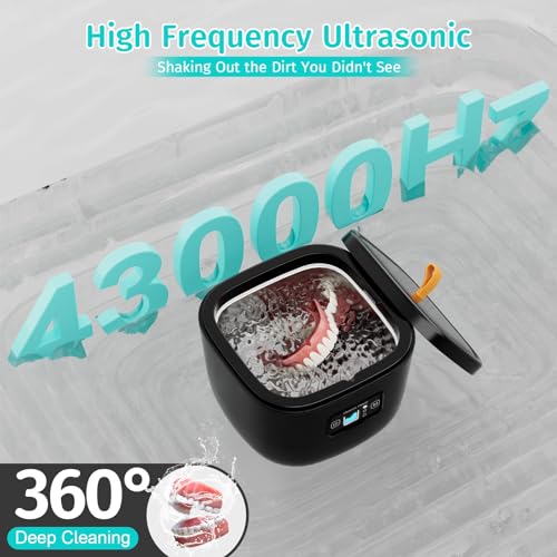 Vslsv ZHU-JUNCHENG-JYQXQ-BK Ultrasonic Cleaner For Retainer, Dentures thumb #2