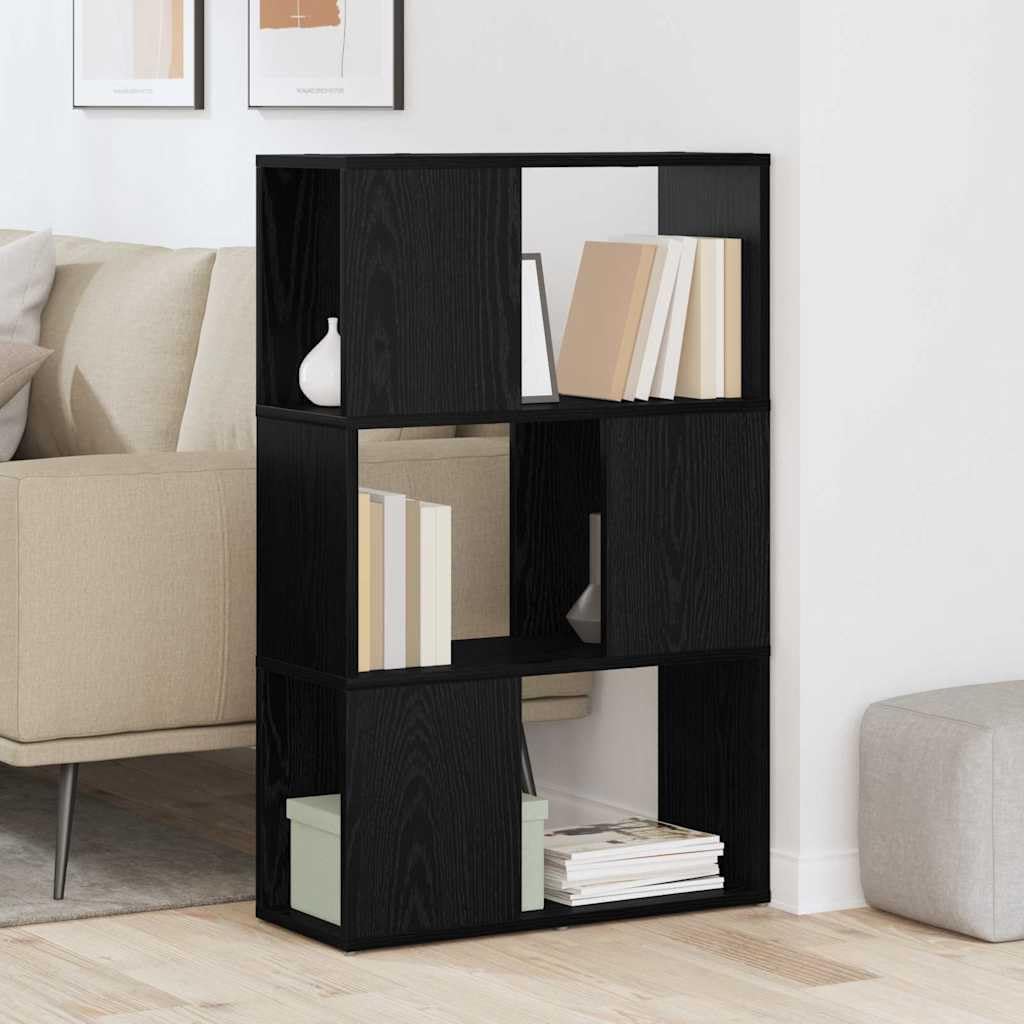 Zestaw szafek pod telewizor czarny, 60 x 24 x 94,5 cm, materiał drewnopochodny, montaż ścienny, 4 półki, nowoczesny design do salonu, uniwersalny stojak pod telewizor