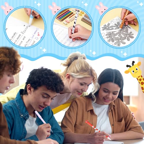 Bolígrafos Gel Borrables con Diseño Animal Multicolor 16 Piezas miniatura 6