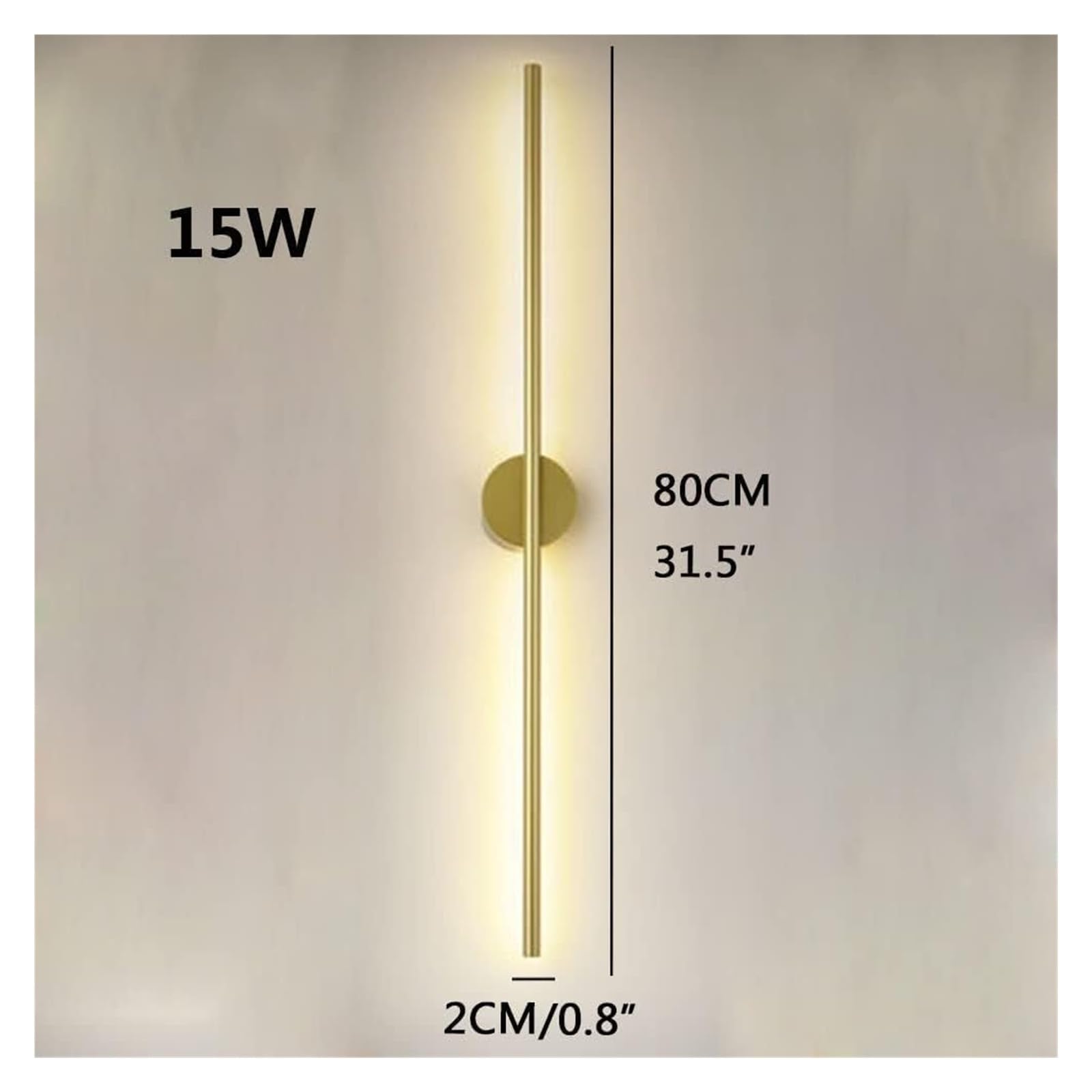 ISCBAFYX Kinkiet, kinkiet Długi pasek Wewnętrzny kinkiet LED Aluminiowa lampka nocna Astygmatyzm sufitowa Kinkiet ścienny Lampy MI-NI ścienna Kompatybilna z salonem Dresser (Kolor: 4000 tys.,