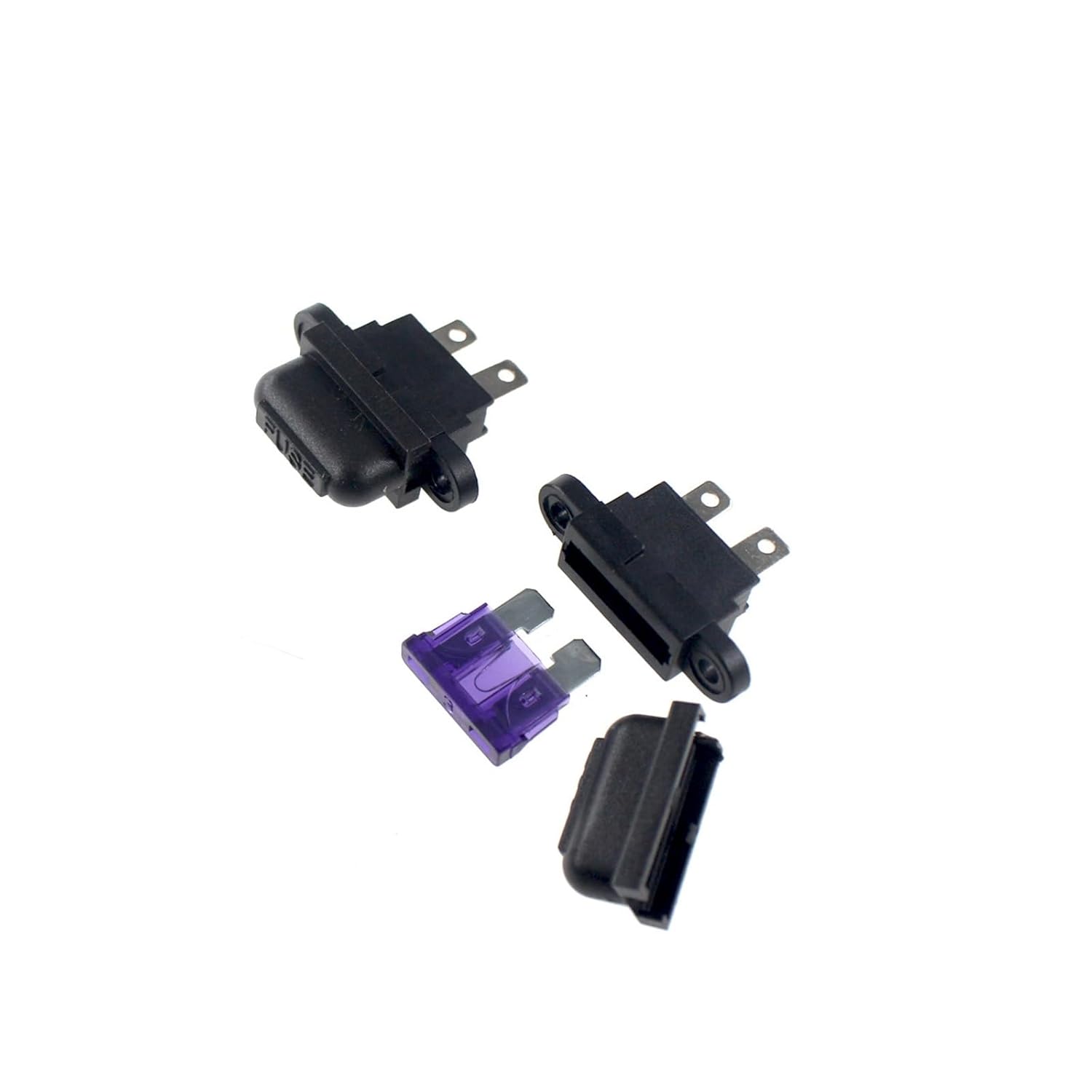 Car Auto Holder Wire Fuses Holders in-Line Standard Blade Fuse with Medium Fuse(40A Socket 5PCS)