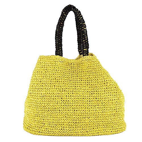 Sac à bandoulière jaune coton mode sacoche femme ACPAC65GIALL