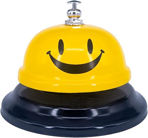 Paquete de 1 campana de llamada, campana de servicio de escritorio, campana de metal de 3.35 pulgadas de diámetro para hoteles, escuelas,