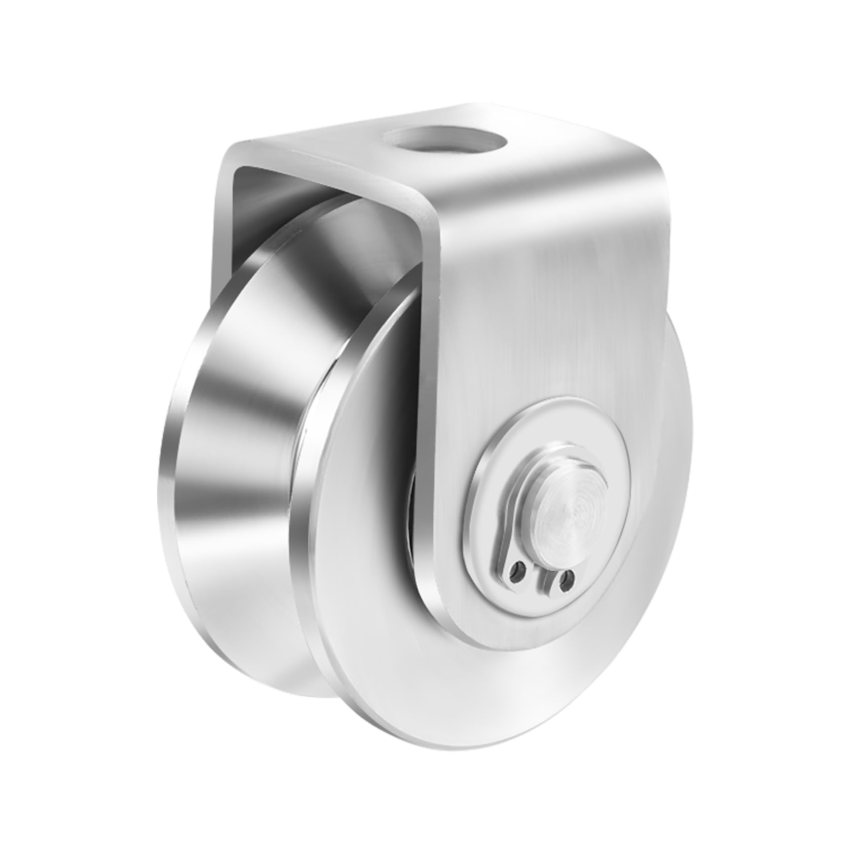 RUOTA CANCELLO 2 CUSCINETTI GOLA V 120 Mm PORTATA 430 Kg ZINCATA - Foto 5