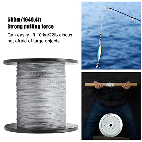 Shanrya Geflochtene Angelschnur, Starke Zugkraft PE Geflochtene Angelschnur Umweltstandard Drahtdurchmesser für… – Bild 6