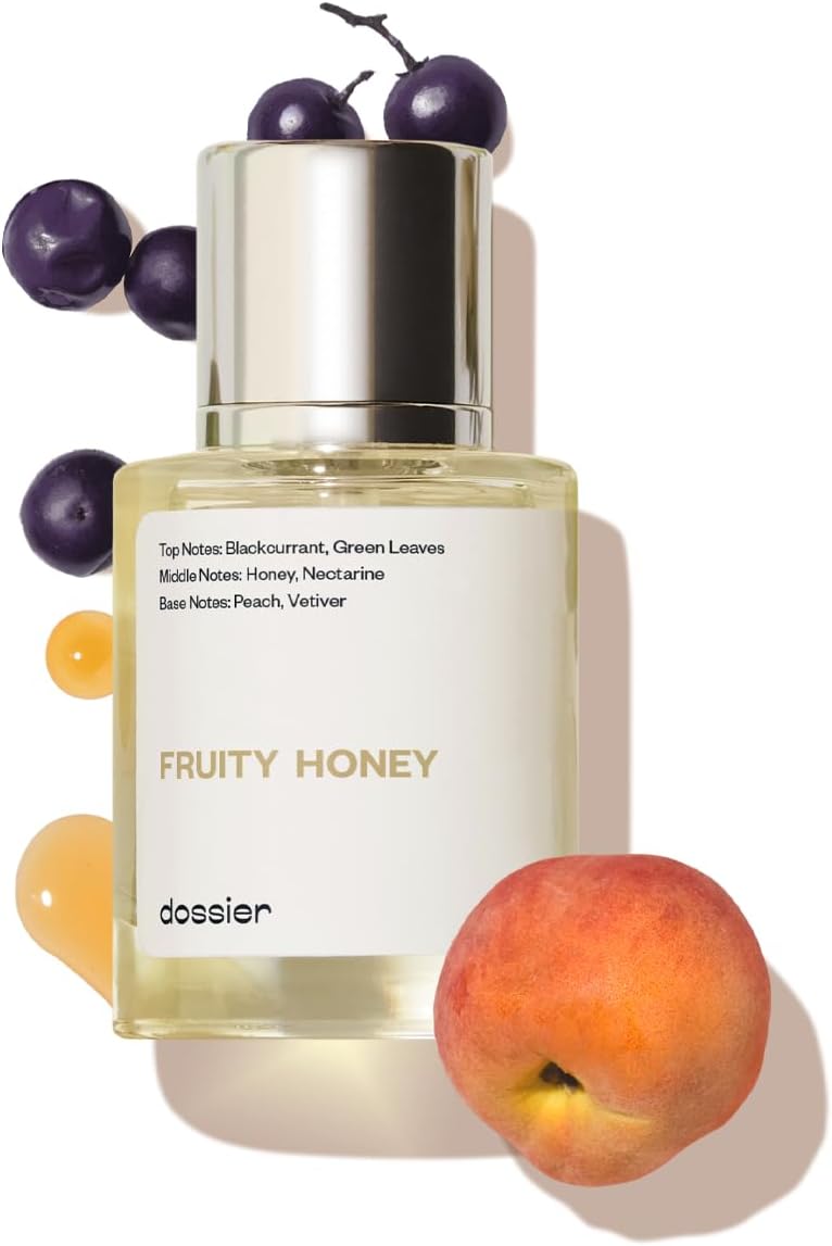 Fruity Honey - Eau de Parfum - Inspired by J.Malone's Nectarine Blossom & Honey - Perfume Luxury - Pure Infused - Paraben-Free - Vegan - For Women Men Unisex - Fragrance 1.7 oz (Spray 50ml)