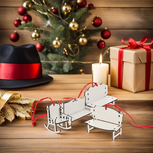 Decoración de sublimación para árbol de Navidad con mini sillas personalizadas Magiclulu 5